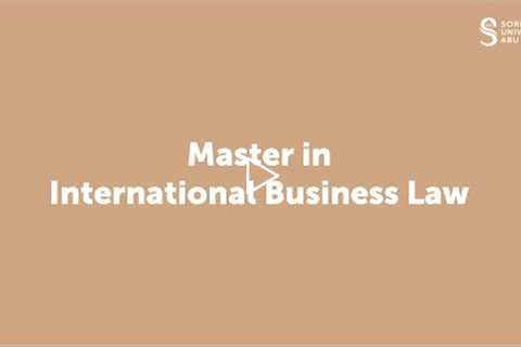 Master in International Business Law