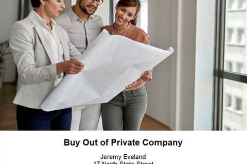 Buy Out of Private Company