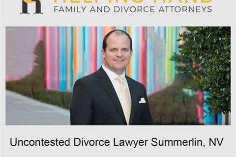 Uncontested divorce lawyer Summerlin, NV