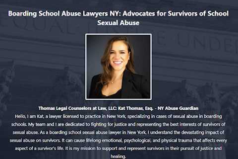 Boarding School Abuse Lawyer Kat Thomas New York City, NY - Abuse Guardian