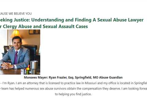 Clergy Abuse Lawyer Ryan Frazier Kansas City, MO - Abuse Guardian