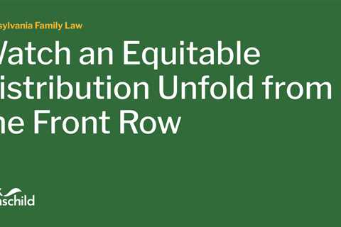 Watch an Equitable Distribution Unfold from the Front Row