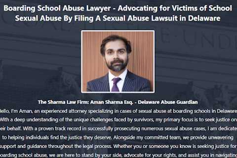 Boarding School Abuse Lawyer Aman Sharma Delaware - Abuse Guardian