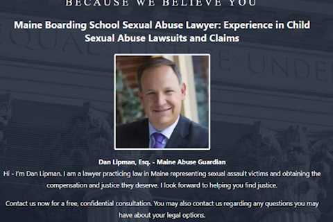 Boarding School Abuse Lawyer Dan Lipman Maine - Abuse Guardian