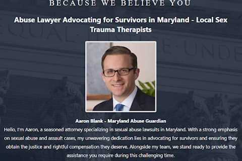 Sexual Trauma Lawyer Aaron Blank Maryland - Abuse Guardian