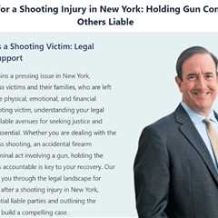 Can I sue for being shot in New York - Michael Haggard - Haggard Crime Victim Attorneys