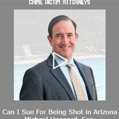 Can I Sue For Being Shot in Arizona   Michael Haggard