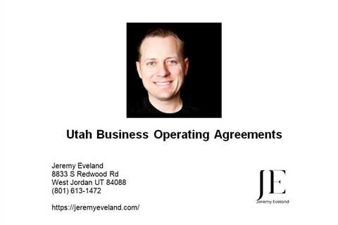 Utah Business Operating Agreements